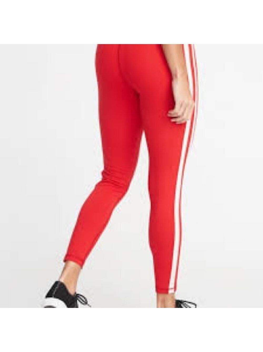 Feathers Red/White Track Pants Elastic Waist/Pull-On Leggings Joggers Lounge XL